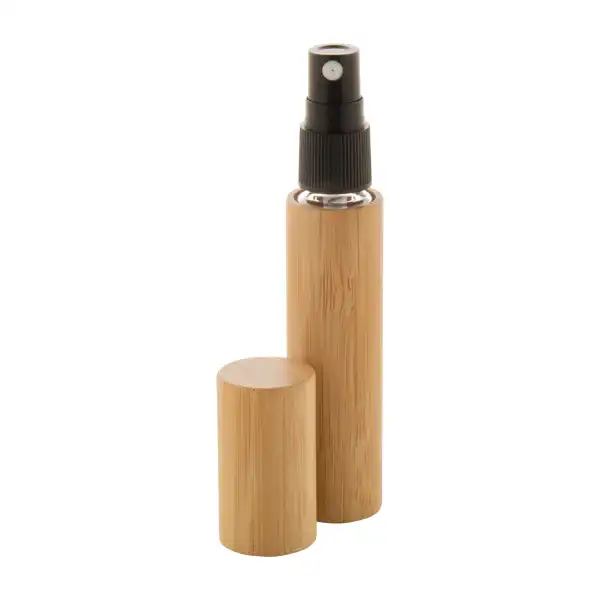 Bambusowy flakon podróżny na perfumy — szkło i atomizer
