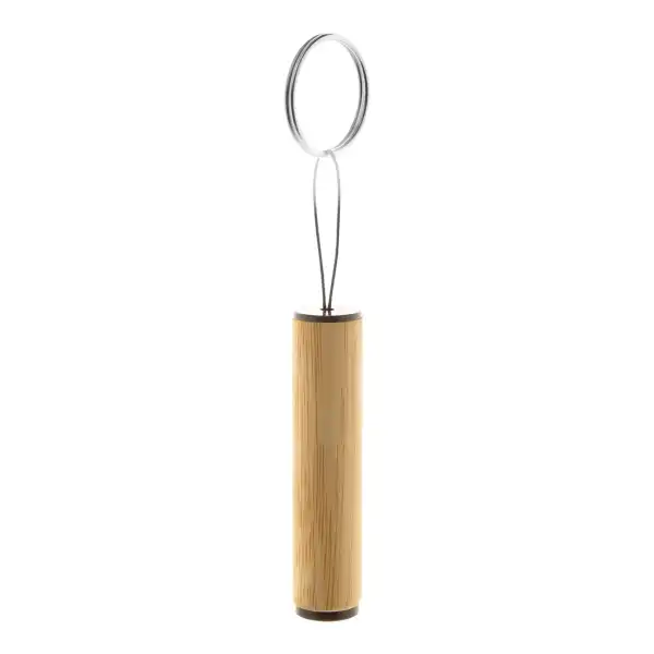 Bambusowa mini latarka — brelok na klucze, 14 g