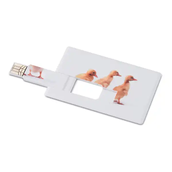 Pendrive reklamowy 16 GB z nadrukiem — format karty kredytowej