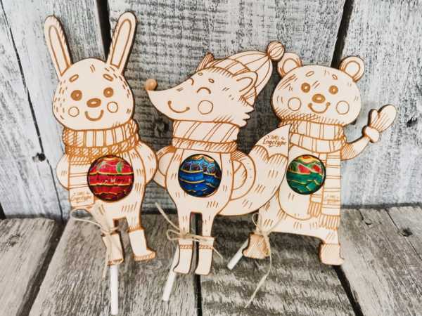 Ozdoba z miejscem na lizaka