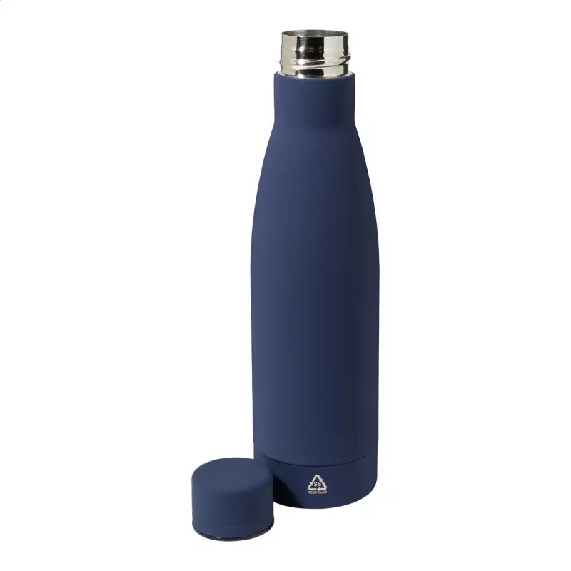 Butelka stalowa z logo firmy 750 ml — szary