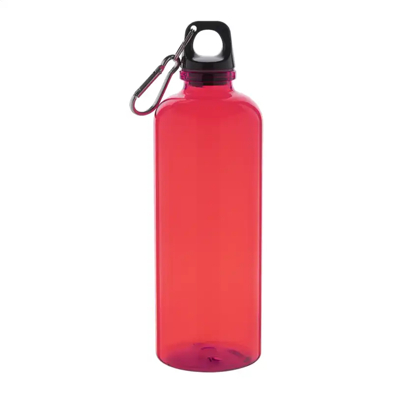 Butelka RPET z nadrukiem logo 600 ml — czerwony