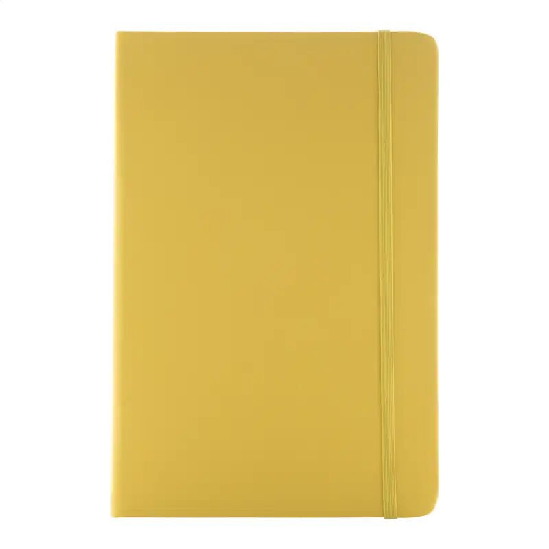 Zestaw notes i długopis z logo — żółty