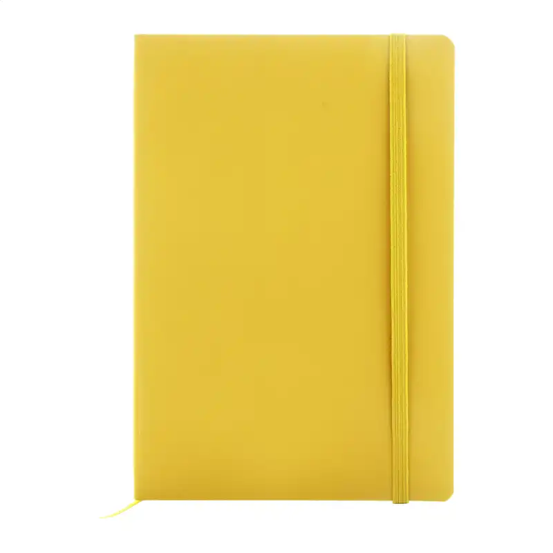 Notes A5 w miękkiej oprawie RPU z nadrukiem — żółty