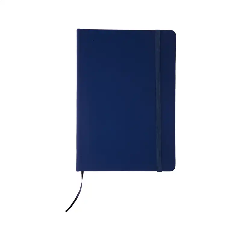 Notes A5 z nadrukiem logo — ciemnoniebieski