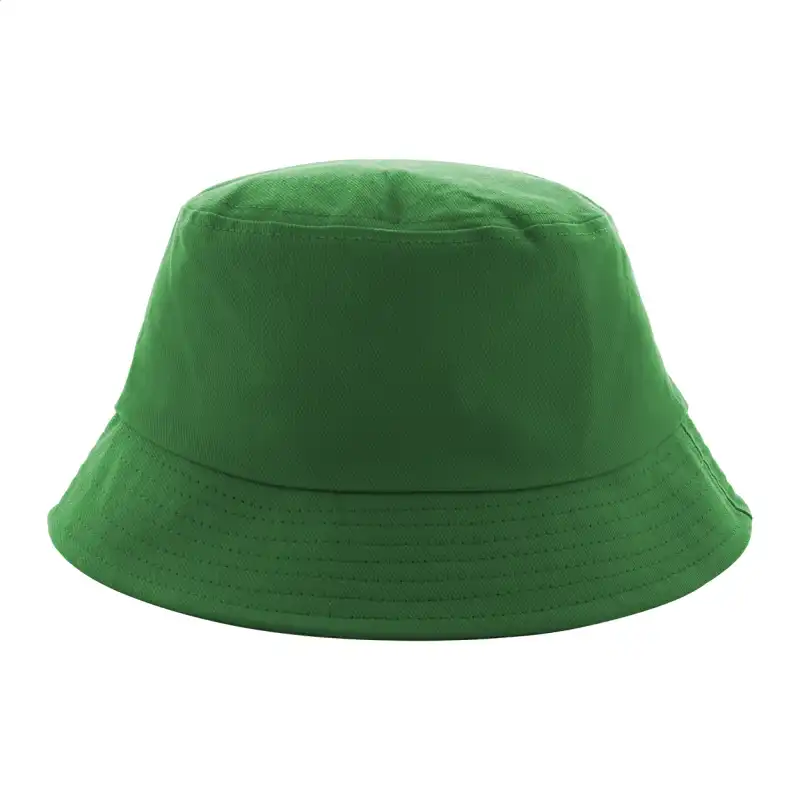 Kapelusz bucket z haftem logo — zielony