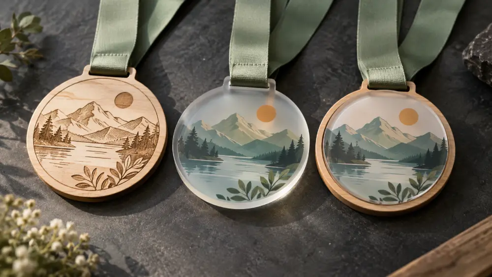 Drewno, akryl czy produkt hybrydowy na medal